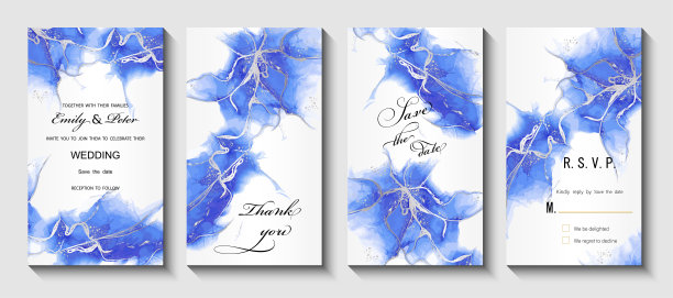 现代创意设计，背景大理石纹理。婚礼的邀请。酒精墨水。图片下载