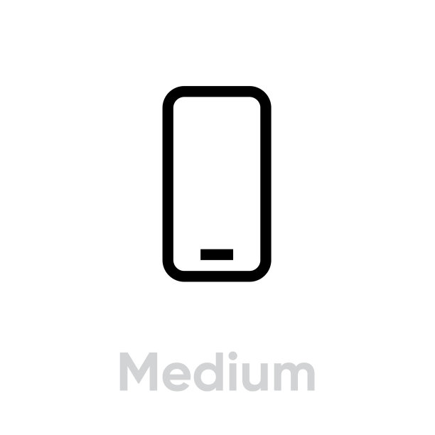 科技规格中号手机图标可编辑线条图片下载