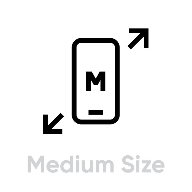科技规格：中等尺寸手机图标（可编辑）图片下载