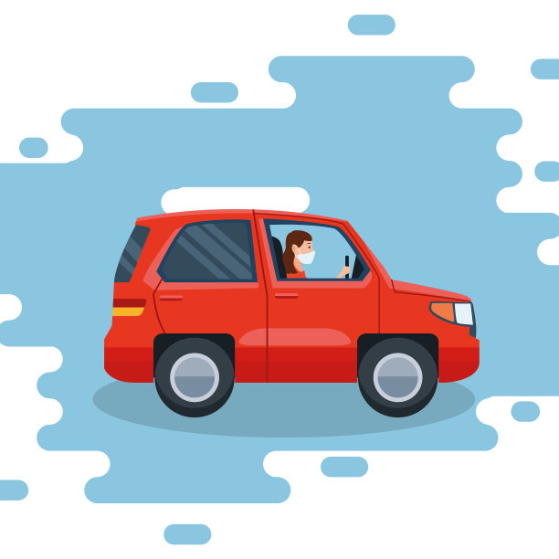 驾驶车使用面罩字符图片下载