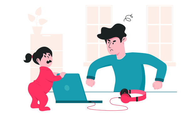 父亲对他的小女儿很生气图片下载