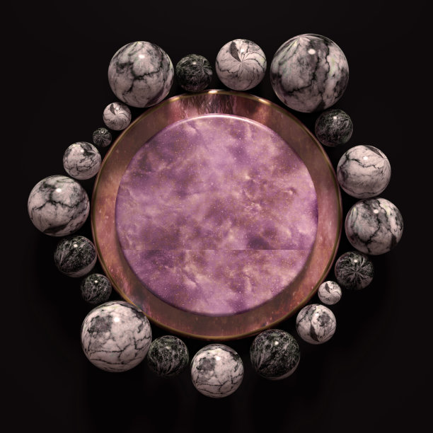 美丽，典雅，抽象的背景与金属和石材，大理石和花岗岩的纹理。3d渲染，3d渲染。图片下载