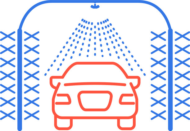 自动洗车图标汽车洒水和图片下载