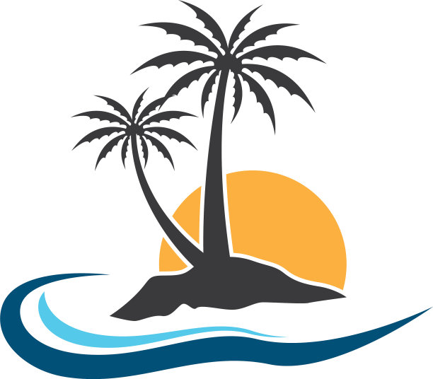 夏天的标志性棕榈树图片下载