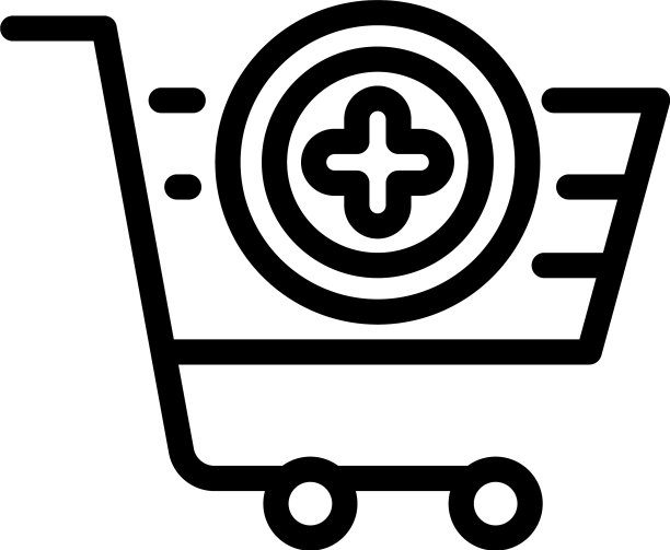 手推车商店购物车图标轮廓风格图片下载