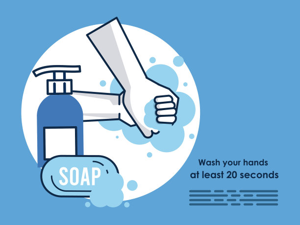 传单上建议用新冠肺炎洗手图片下载