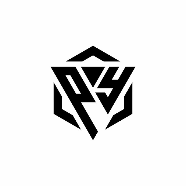 Py标志用三角形和六边形组合而成图片下载