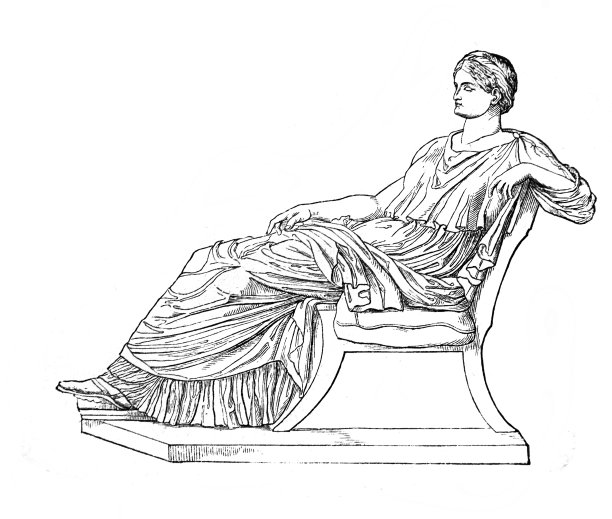 阿格里皮娜雕塑在旧书百科全书，由I.E. Andrievsky，第5A卷，圣彼得堡，1892图片下载