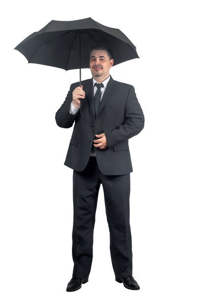 穿西装带伞的男人图片下载