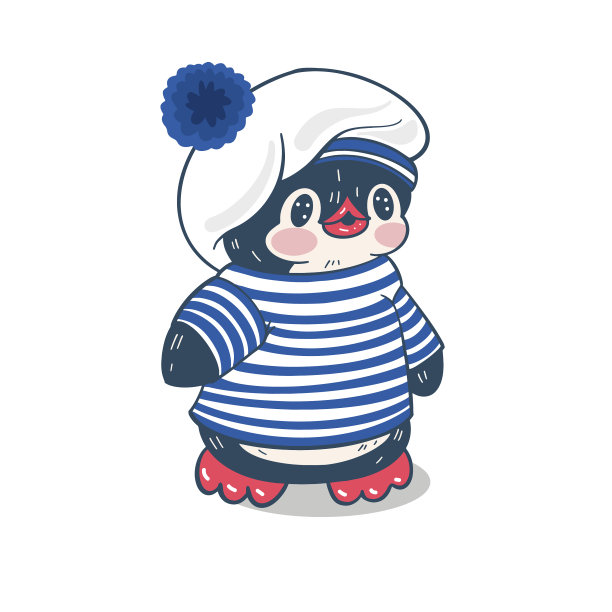 有趣的卡通企鹅图片下载