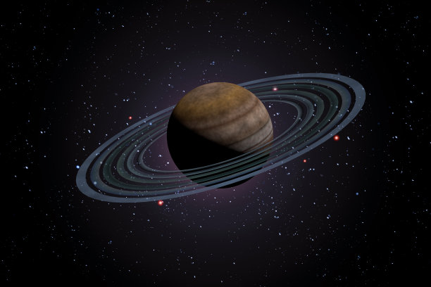 行星土星星系3D插图图片下载