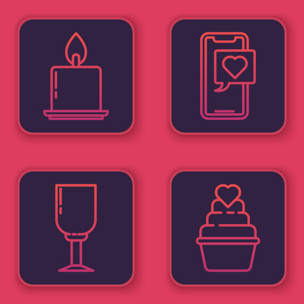 设行燃烧蜡烛酒杯智能手机图片下载