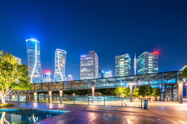 杭州金融中心的建筑景观图片下载