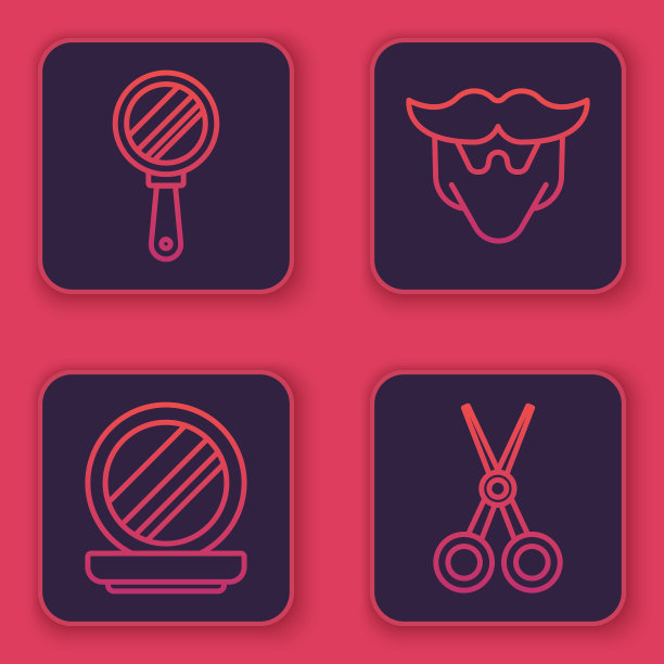 设线手镜化妆粉镜镜图片下载