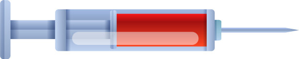 血液注射器图标卡通风格图片下载