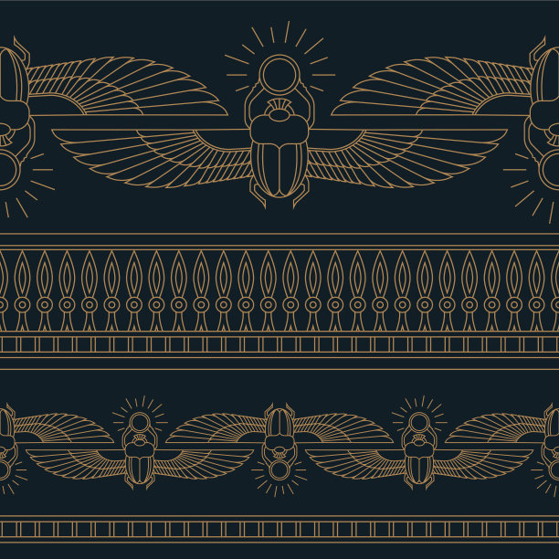 彩色埃及圣甲虫图片下载