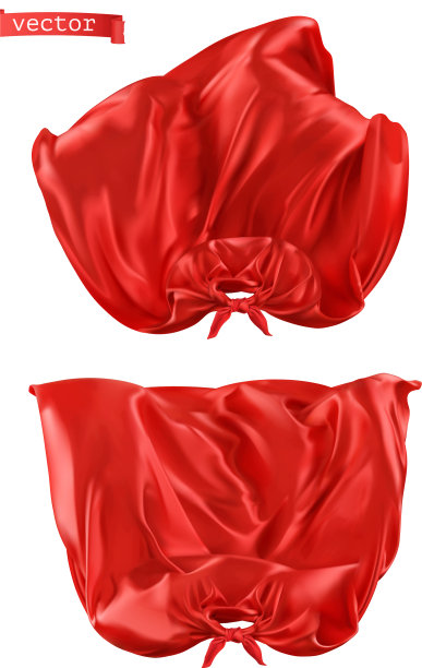 超级英雄红色披肩前视图3d逼真图片下载