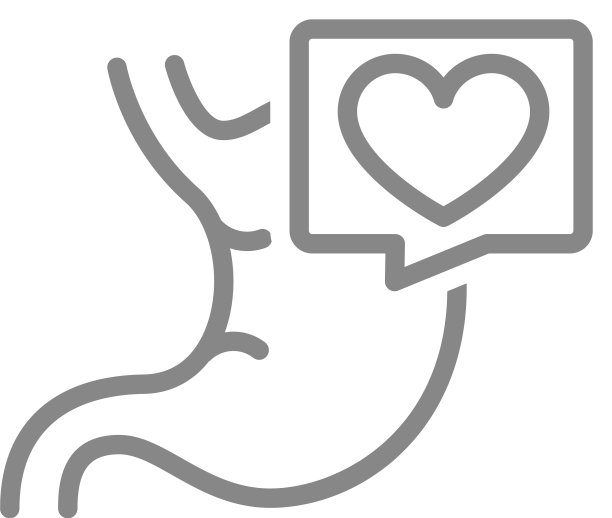 胃与心在语音气泡线图标图片下载