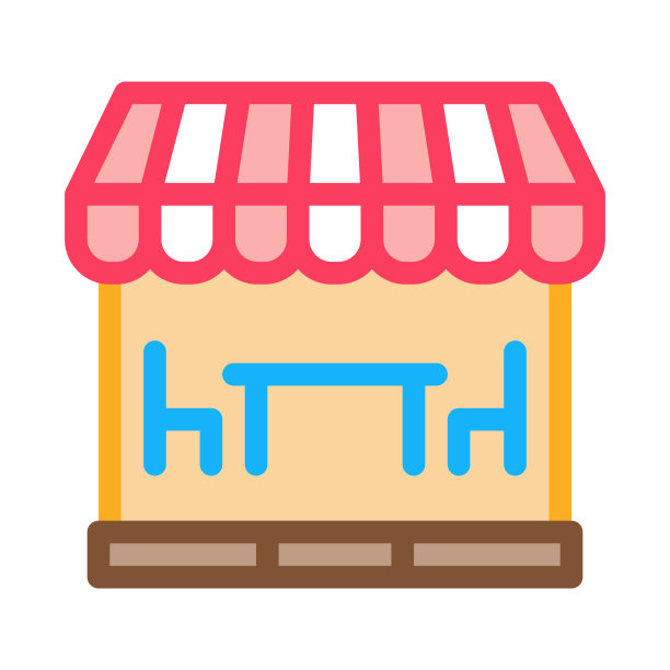 家具餐厅图标矢量轮廓插图图片下载