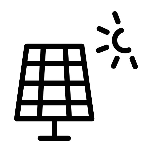 太阳能电池板图标。可再生绿色能源标志。完美的图标，环境相关的网站，移动应用程序和印刷媒体。图片下载