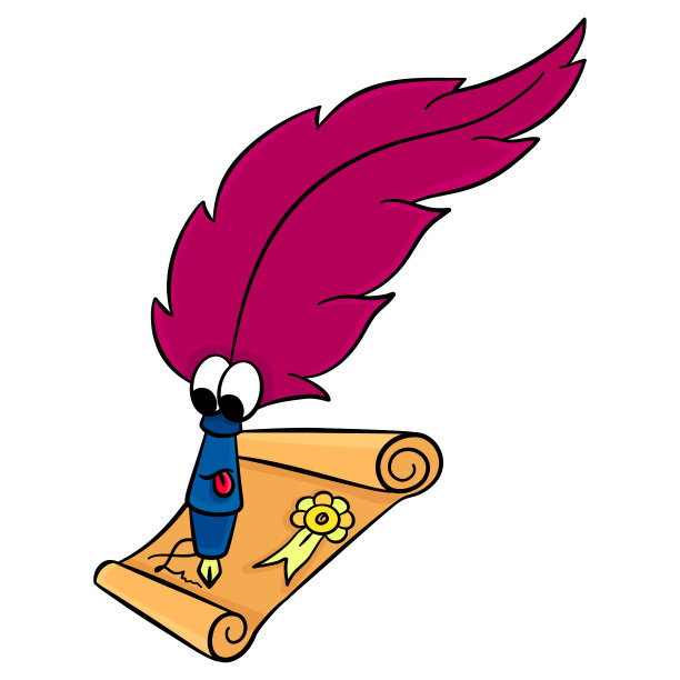 签名笔卡通图片下载