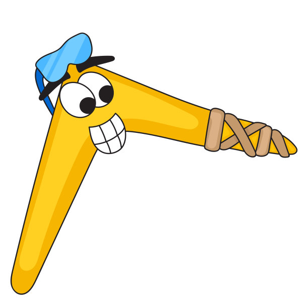 飞镖微笑的卡通吉祥物图片下载