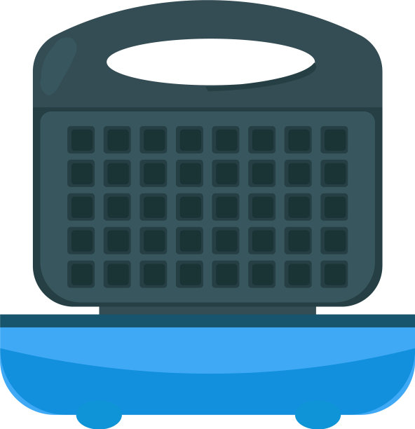 制作比利时华夫饼的华夫饼铁图片下载