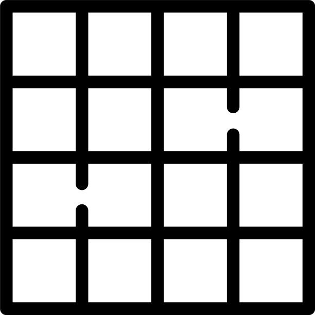 方形铺装图标轮廓风格图片下载