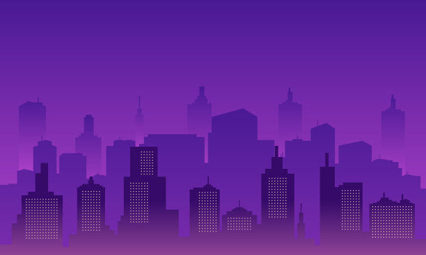 剪影背景城市夜图片下载