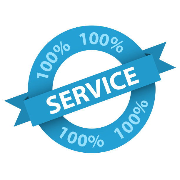 100%服务蓝丝带邮票图片下载