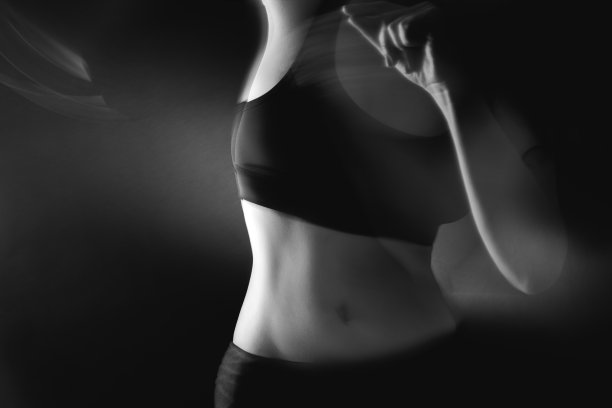 女性能量身体活力女人剪影图片下载