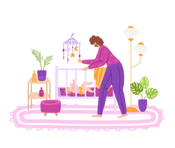 母性概念-妇女和婴儿图片下载