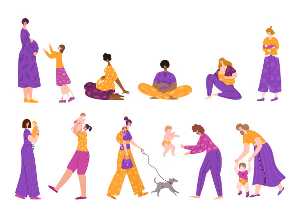 母性概念-妇女和婴儿图片下载