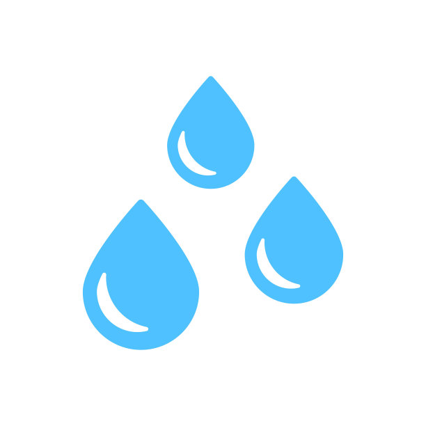 水滴图标符号向量图片下载