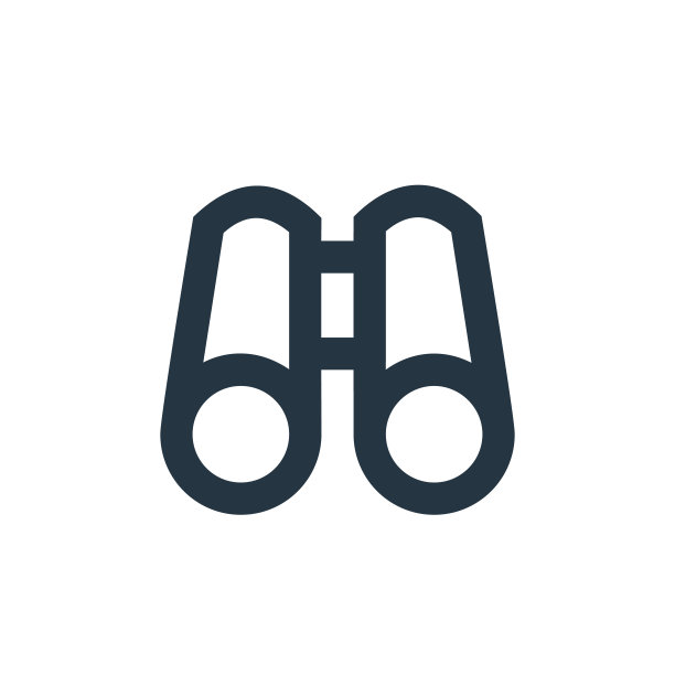 双目矢量图标孤立在白色背景上。轮廓，细线双目图标网站设计和移动，应用程序开发。细线双目轮廓图标矢量插图。图片下载