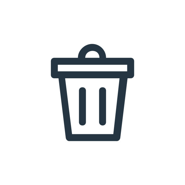 移除白色背景上孤立的矢量图标。轮廓，细线删除图标，用于网站设计和移动，应用程序开发。细线删除轮廓图标矢量插图。图片下载