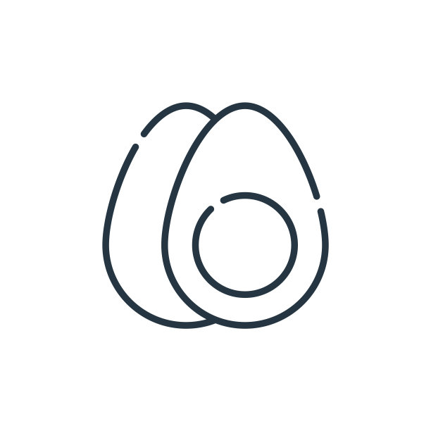 鸡蛋矢量图标孤立在白色背景。轮廓，细线蛋图标用于网站设计和手机，应用程序开发。细线蛋轮廓图标矢量插图。图片下载