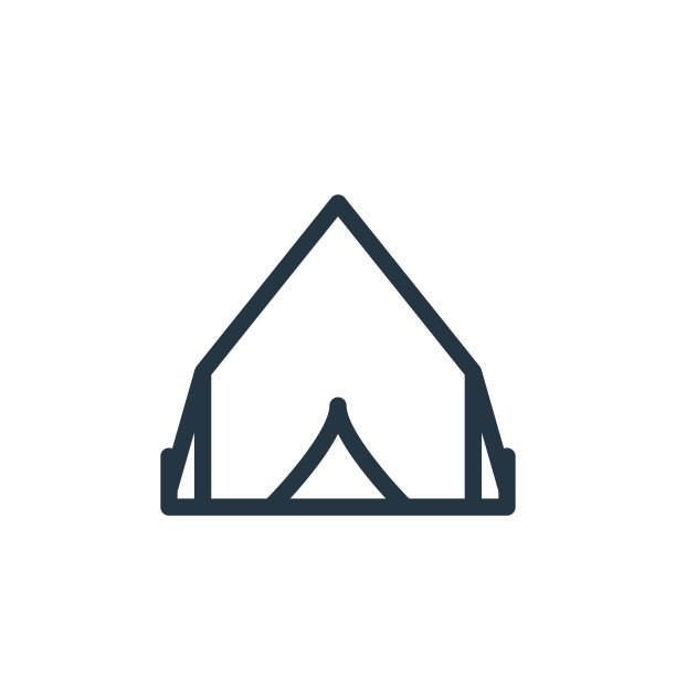 帐篷矢量图标隔离在白色背景。轮廓，细线帐篷图标用于网站设计和移动，应用程序开发。细线帐篷轮廓图标矢量插图。图片下载