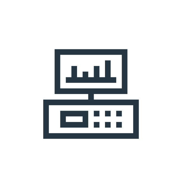 监控矢量图标隔离在白色背景。大纲，细线监控图标，用于网站设计和移动，应用程序开发。细线监视器轮廓图标矢量插图。图片下载