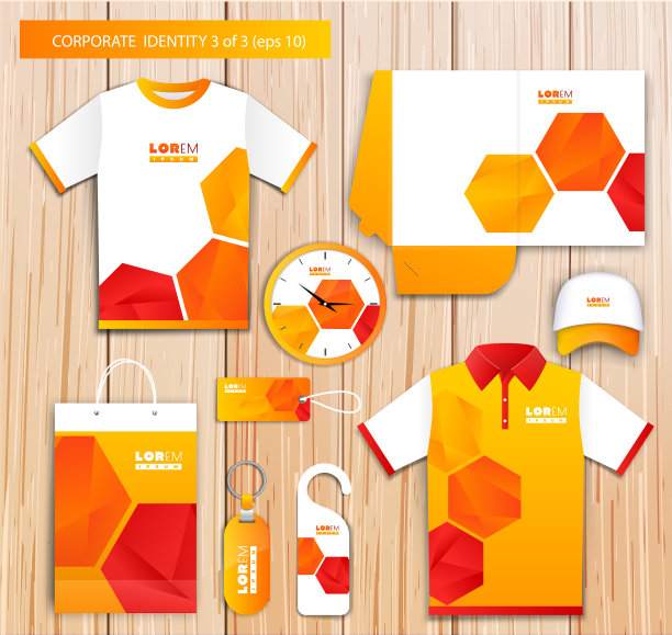 具有色彩的艺术企业标识模板图片下载