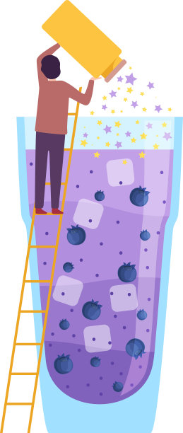 小人做鸡尾酒，年轻人放图片下载