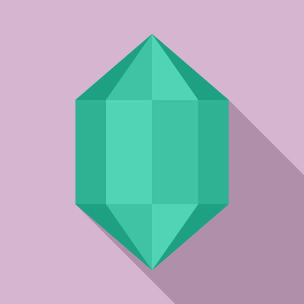 奢华珠宝图标平坦风格图片下载