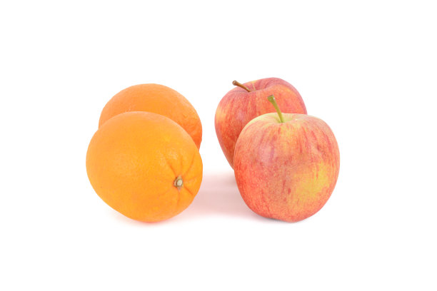 两个苹果和两个橙子图片下载