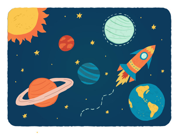 彩色空间儿童与太阳解放军图片下载