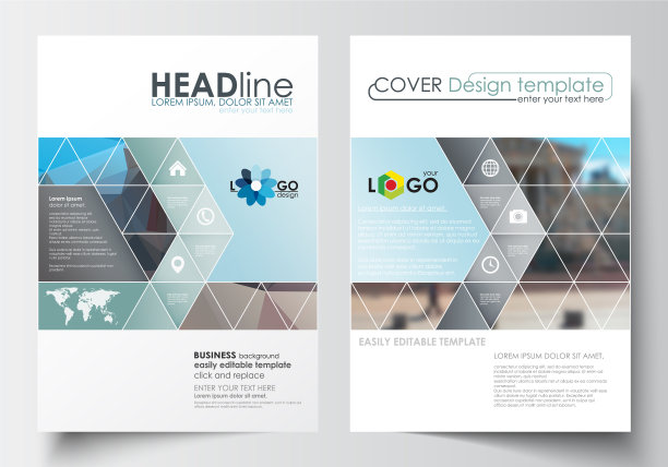 商业模板的小册子杂志传单图片下载