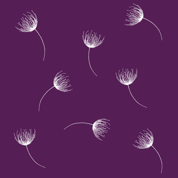 图案白色草地伞的背景图片下载