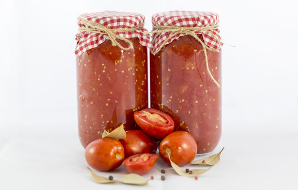 蕃茄酱配新鲜蕃茄图片下载