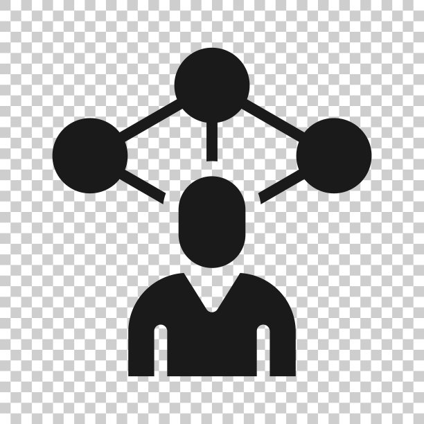 企业组织结构图与商务人士图片下载