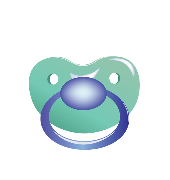 蓝色bapacifier图片下载