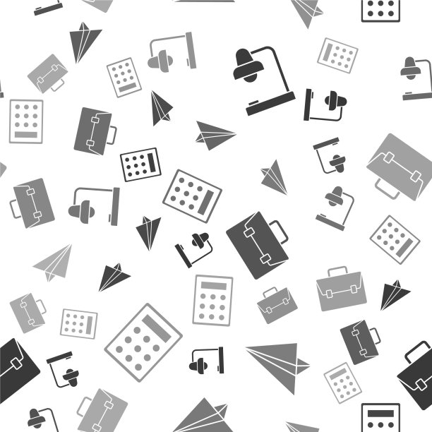 设台灯、纸飞机、公文包等图片下载